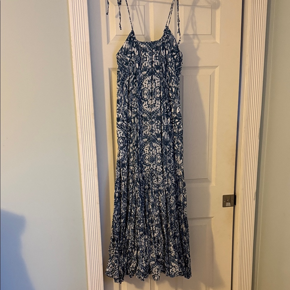 Abercrombie & Fitch Navy Patterned Maxi Dress